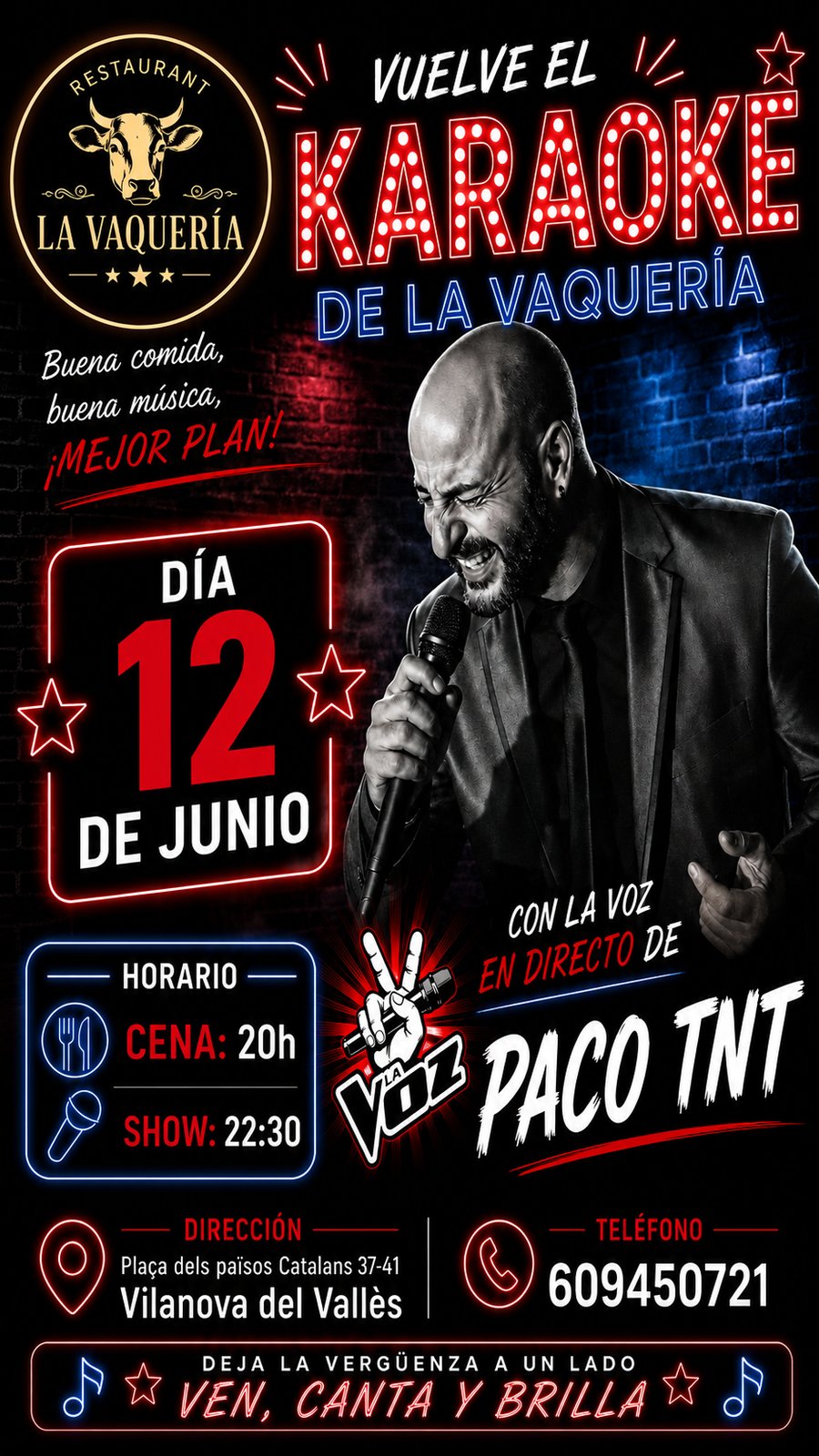 Karaoke con Paco TNT 12 Junio