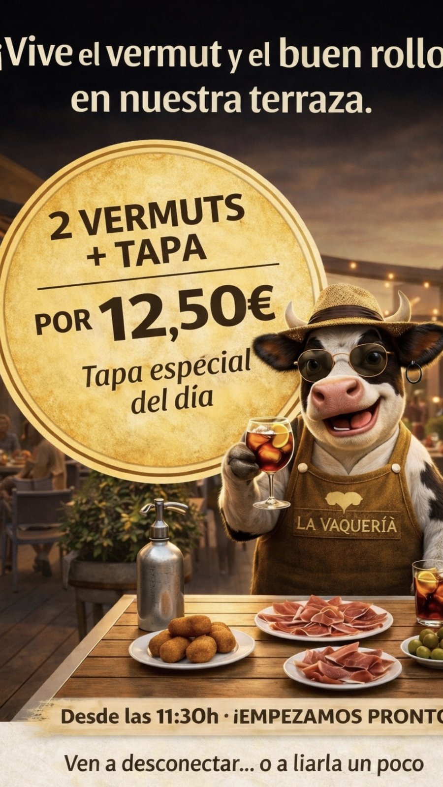 Vermut Dominical La Vaquería - La Vaquita con Vermuts y Tapas